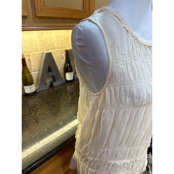 Theory Silk Tunic Moline Georgette Top Blouse Size S Like New - Picture 3 of 9